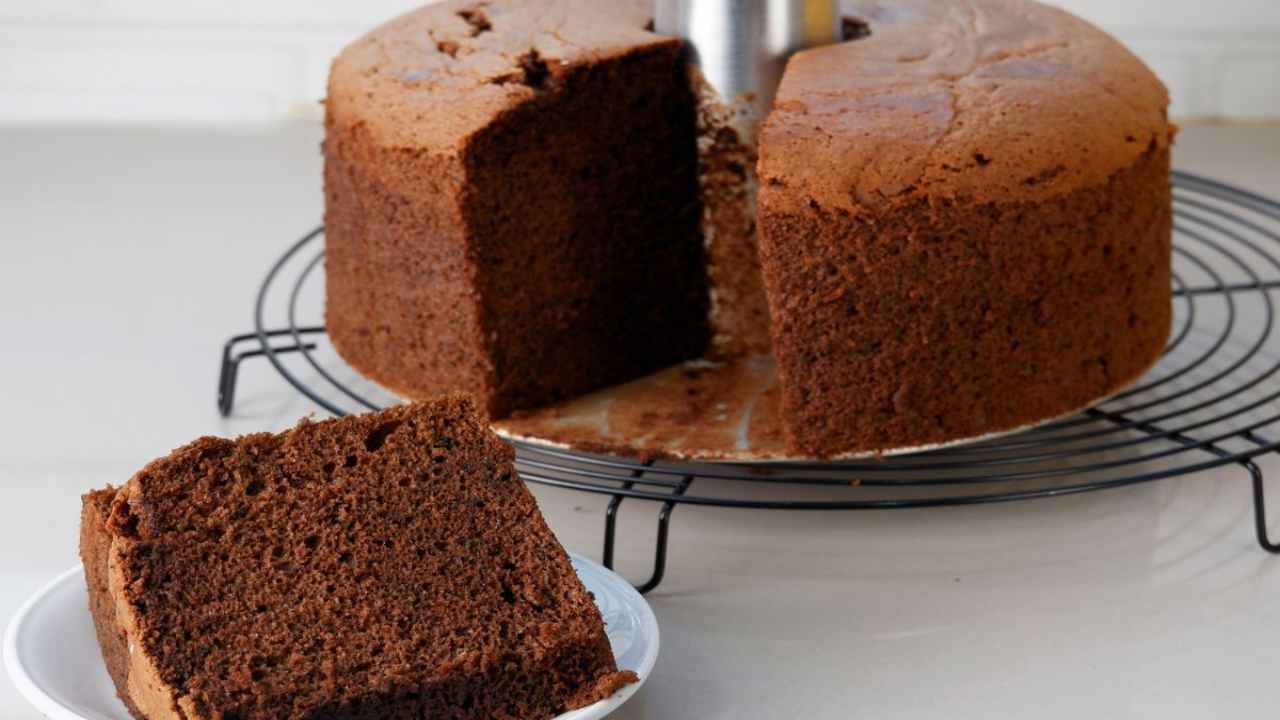 Chiffon cake al cioccolato