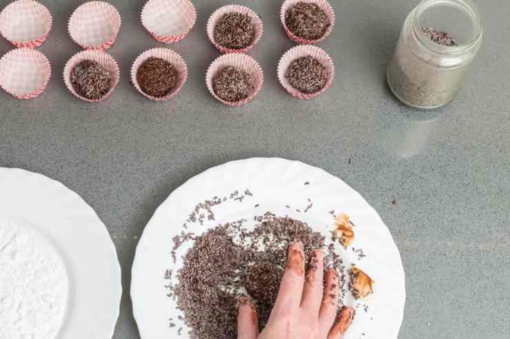 tartufini al cioccolato