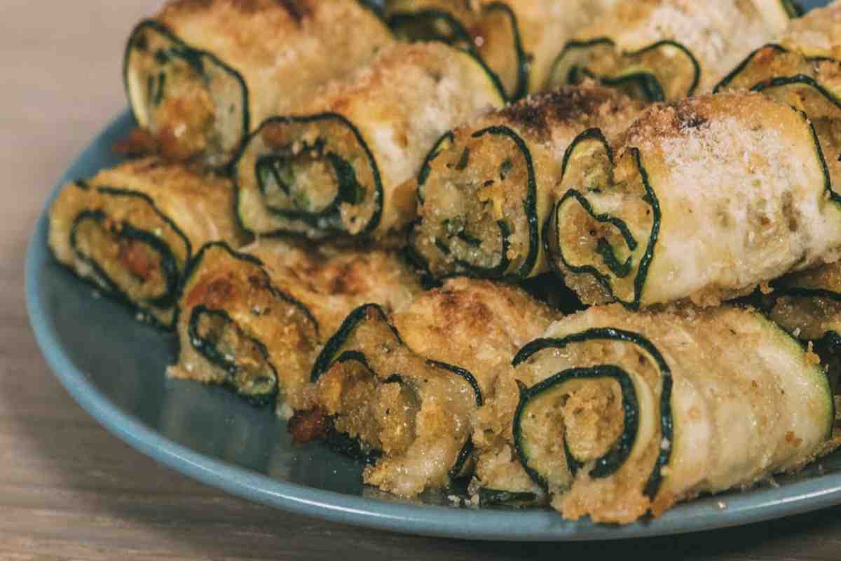 rotolini di zucchine al forno