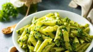 Pasta pesto e basilico