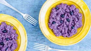 Risotto ai mirtilli