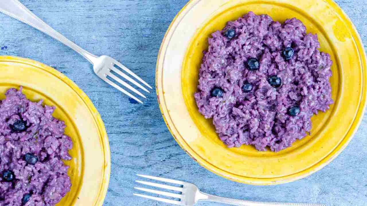 Risotto ai mirtilli