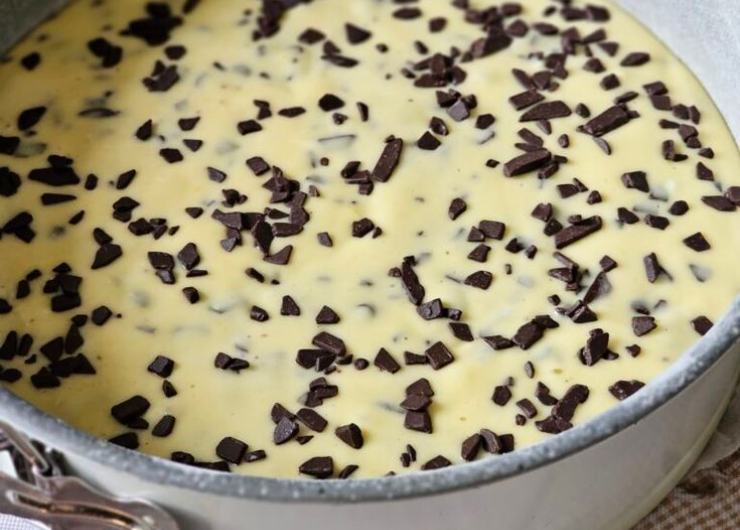 Torta con gocce di cioccolato