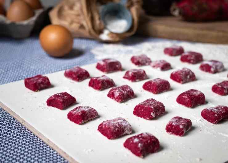 gnocchi di barbabietola